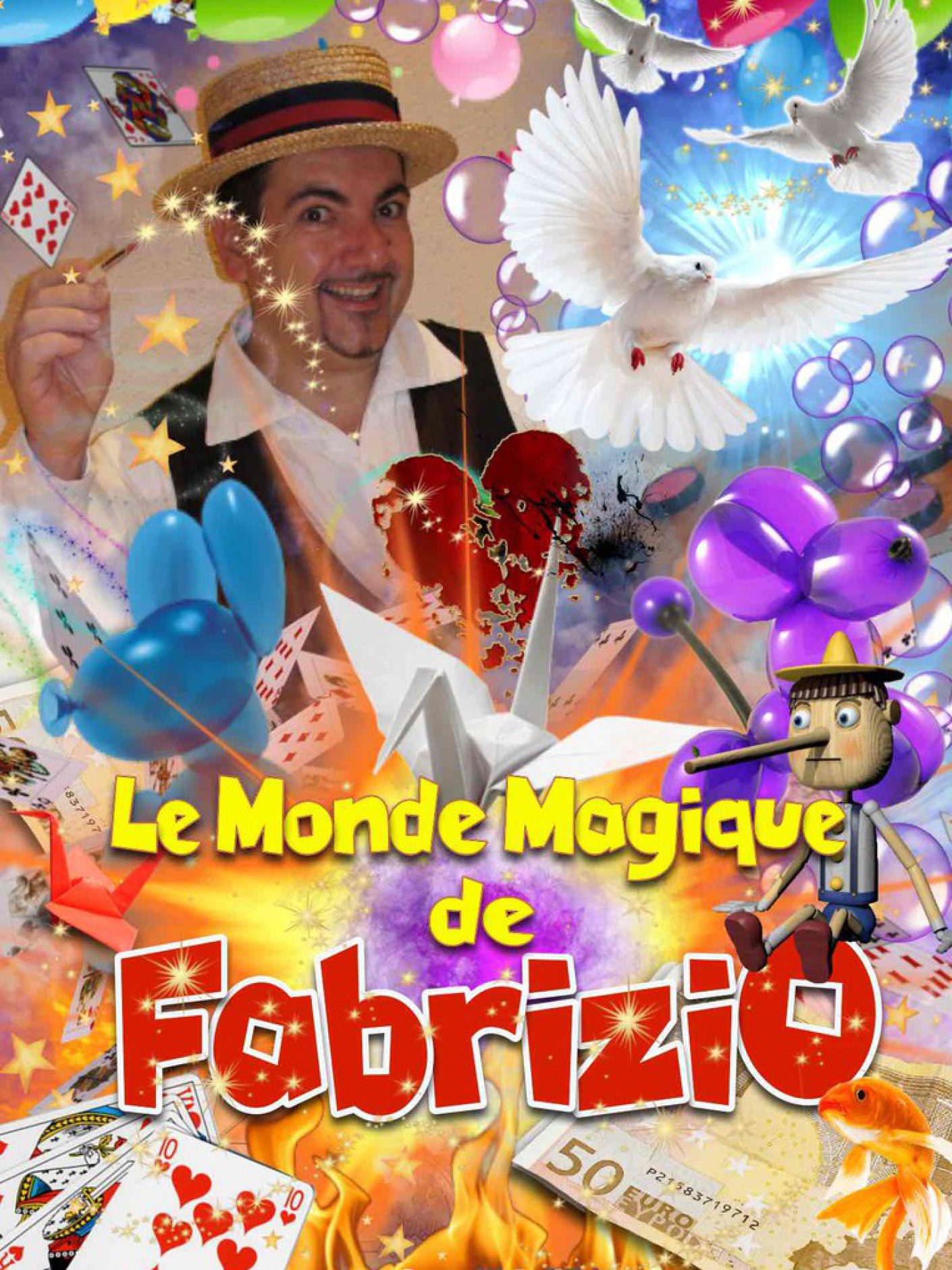 le monde magique de fabrizio le magicien à marseille provence, artiste à marseille
