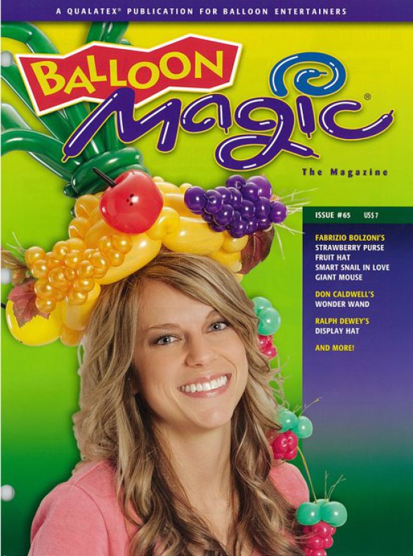 tropical balloon hat in balloon magic magazine
