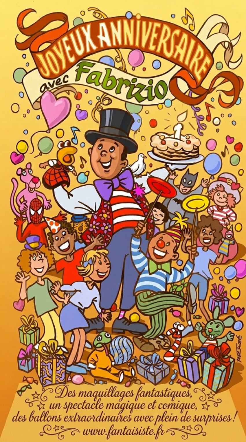Anniversaire à domicile avec Fabrizio le magicien spécialiste des spectacles pour enfants à Martigues,Port de Bouc,Fos sur Mer,Istres,Marseille et toute la Provence.
