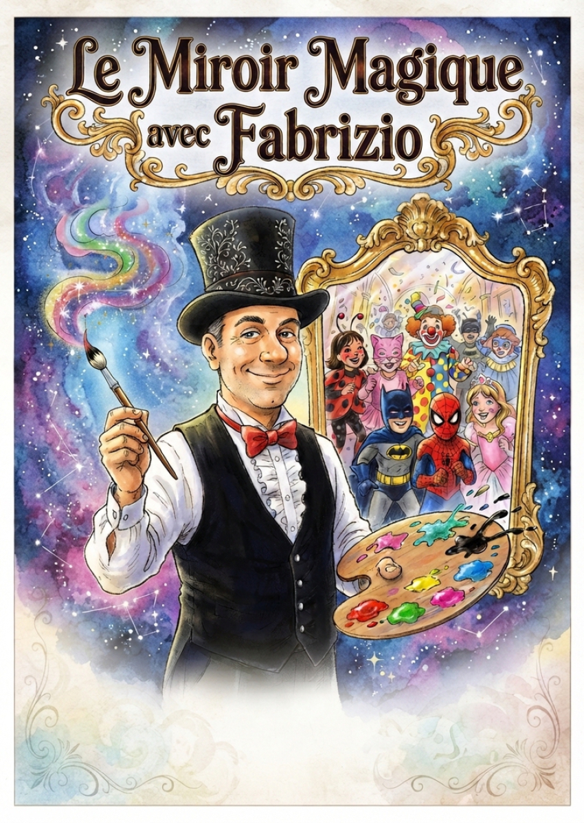Maquillages fantastique avec Fabrizio le magicien à Martigues,Istres,Fos sur Mer,Miramas et toute la provence.