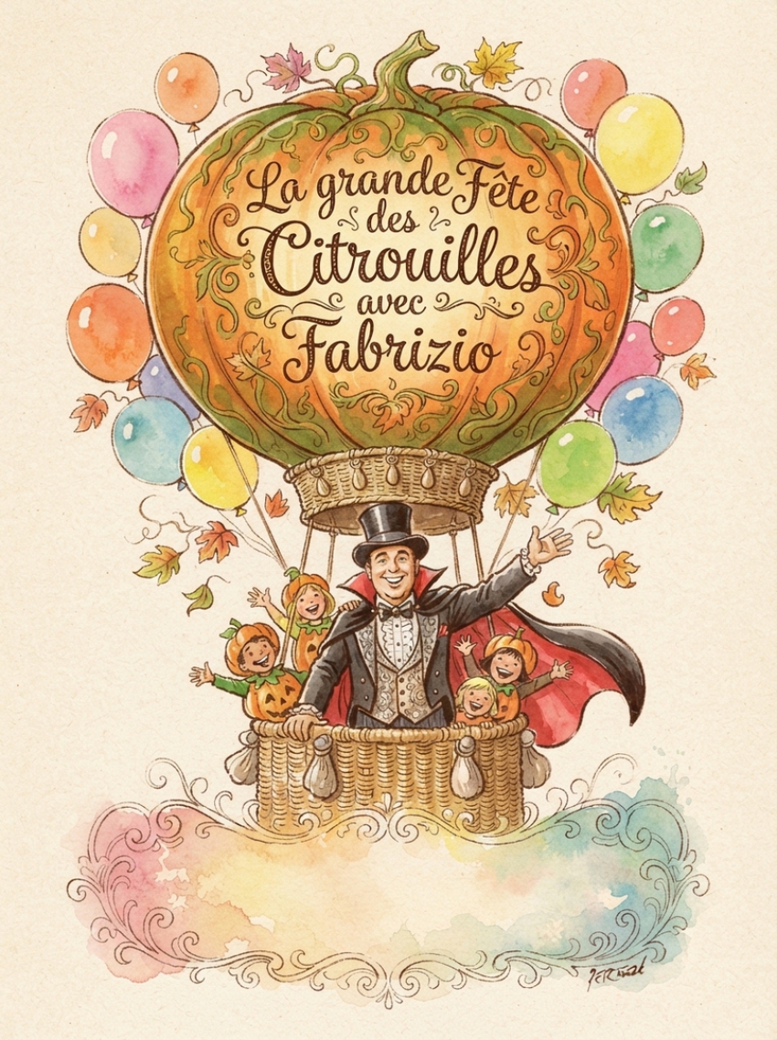 La grande fête des citrouilles avec Fabrizio le magicien des enfants à Martigues et région Provence.